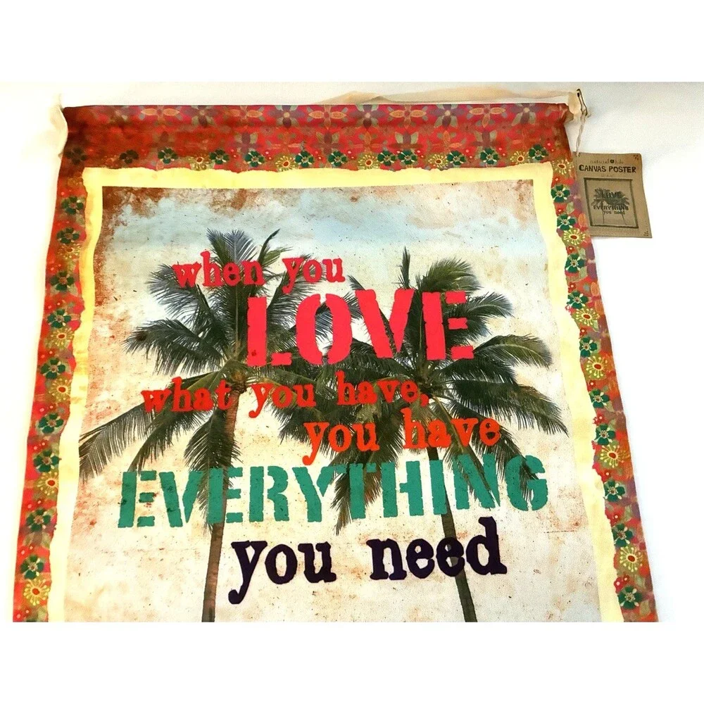 NWT Natural Life Canvas Wall Hanging 